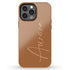Custom Signature Name Earth Tones iPhone Case - Light